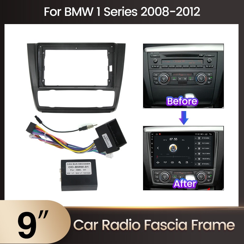 ȵ̵ ڵ  ٸ , BMW 1 ø E81 E82 E87 E88 AT 2004 - 2012 2 Din ڵ ׷ г  ġ 